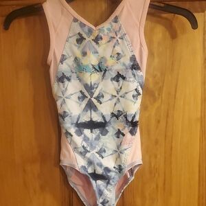 Ivivva by Lululemon Girls Leotard Size 6 Leo Pink Grippers